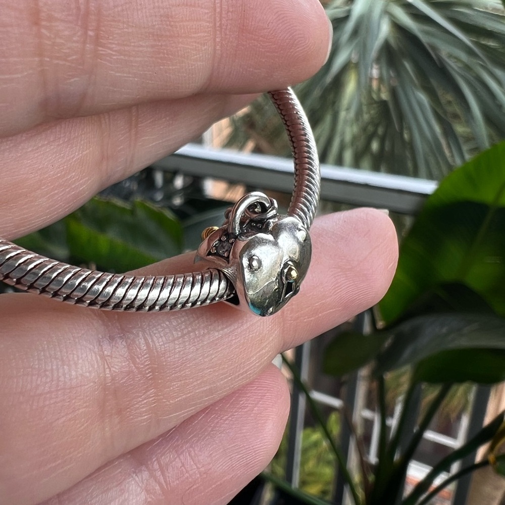 Two-Tone Heart Padlock & Key Charm - Picture 10 of 16